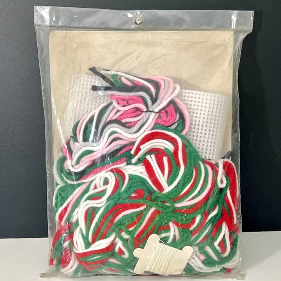 Bucilla Christmas Needlepoint Kit Napkin Rings #60388 Santa Claus Mrs. Claus NIP - Picture 5 of 7